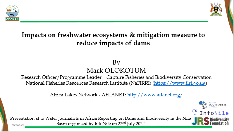 Impacts on freshwater ecosystems & mitigation measure to reduce impacts of dams